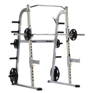 TuffStuff Fitness - Half Cage w/ Safety Stoppers & Dip Handles (CHR-500)