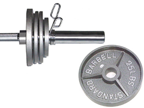 Apollo Athletics GOD-86 SET 2" Gray Olympic base set with 86-inch bar, 2 x 2.5#, 4 x 5#, 2 x 10# plates & 2 x Collars