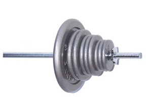 Apollo Athletics GR-160 set 1" Gray 160 LB set, 135 LB plates with one 72-inch bar and a pair of Dumbbell handle