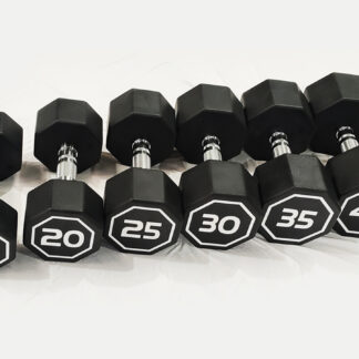 Apollo Athletics IR3920- 5 ~ 50 Set High-grade Octagon coated-dumbbell 5 ~50 LB Set, 2 pieces per each Size