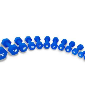 Apollo Athletics NEO-N-1 to 20 Neoprene Hex-Dumbbell 1, 2, 3, 4, 5, 6, 7, 8, 9, 10, 12, 15, 20 LB