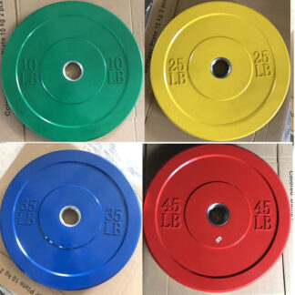 Apollo Athletics IR-5103-10 to 45LB Colorful Bumper Plate 10, 15, 25, 35, 45 lb