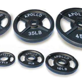 Apollo Athletics GOG-2.5 to 45 Dark gray Olympic Grip plate (2.5, 5, 10, 25, 35, 45 lb)