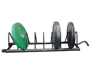 Apollo Athletics SRPT Bumper plate rack w wheel, W47"