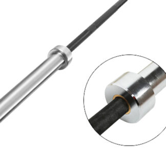 Apollo Athletics OB-86B (750 lb) 86 in Olympic bar blk handle w brass bushin, 28 mm