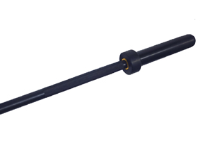 Apollo Athletics OBH-60 5ft Black straight bar (high-grade) with brass bushing, no collar