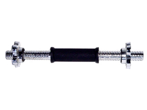 Apollo Athletics RHD-14 14" threaded Dumbbell Handle w rubber handle & spinlock