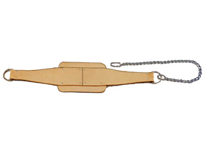 Apollo Athletics D-belt Leather Dipping Belt w chain