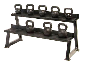 Apollo Athletics KB-R 2-tier kettlebell rack W 58" x H 26"