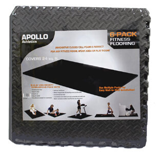 Apollo Athletics MAT-6 Puzzle mat(2'x 2'x 1/2") x 6 pcs per set, 4 sets per carton