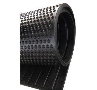 Apollo Athletics MAT-R Rubber Mat, 6' x 4' x 1/2" (total 5/8" thickness includes raised bubbles)