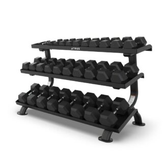 TRUE SF1075 3-TIER FLAT TRAY DUMBBELL RACK (5-75 LB)