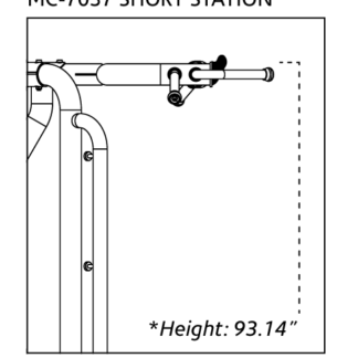HOIST 5-Grip Chin-Up Short Station Option (93.14")