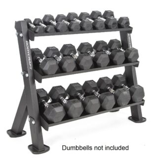 BodyCraft F530 3-Tier Dumbbell & Accessory Rack